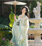 "藻景幽兰" Tang Dynasty Hanfu Set - CHINASQUAD