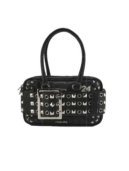 Punk Studded Embroidered Tote Bag