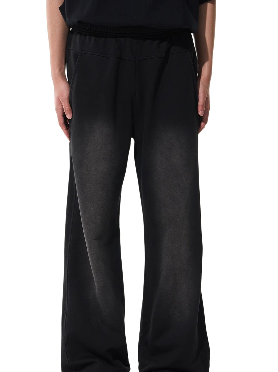 Washed Gradient Pure Cotton Relaxed Sweatpants