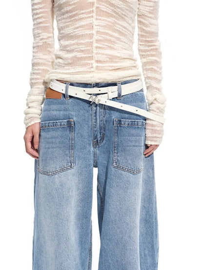 Polar Contour Leather Belt