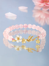 "Flower Deity" Crystal and Pearl Beaded Bracelet - CHINASQUAD