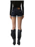 Straight-leg Cuffed Denim Shorts - CHINASQUAD