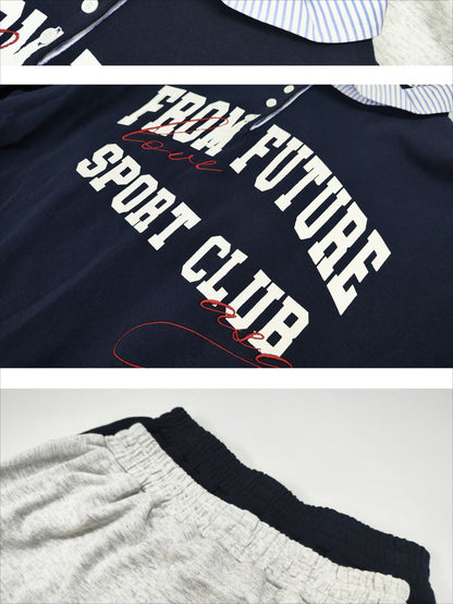 American College Style Sports Sweatshirt