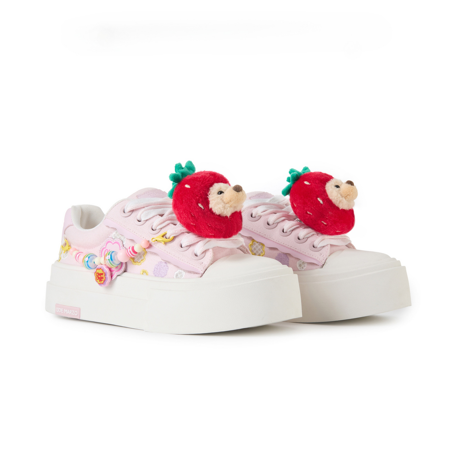 Candy Bear Platform Canvas Sneakers