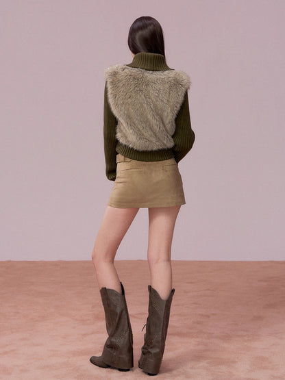 Heavyweight Knit Cropped Jacket