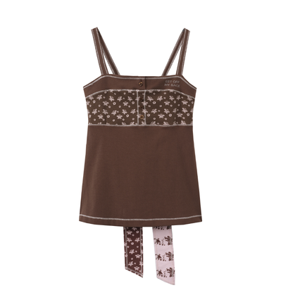 Printed Tie Waist Cami