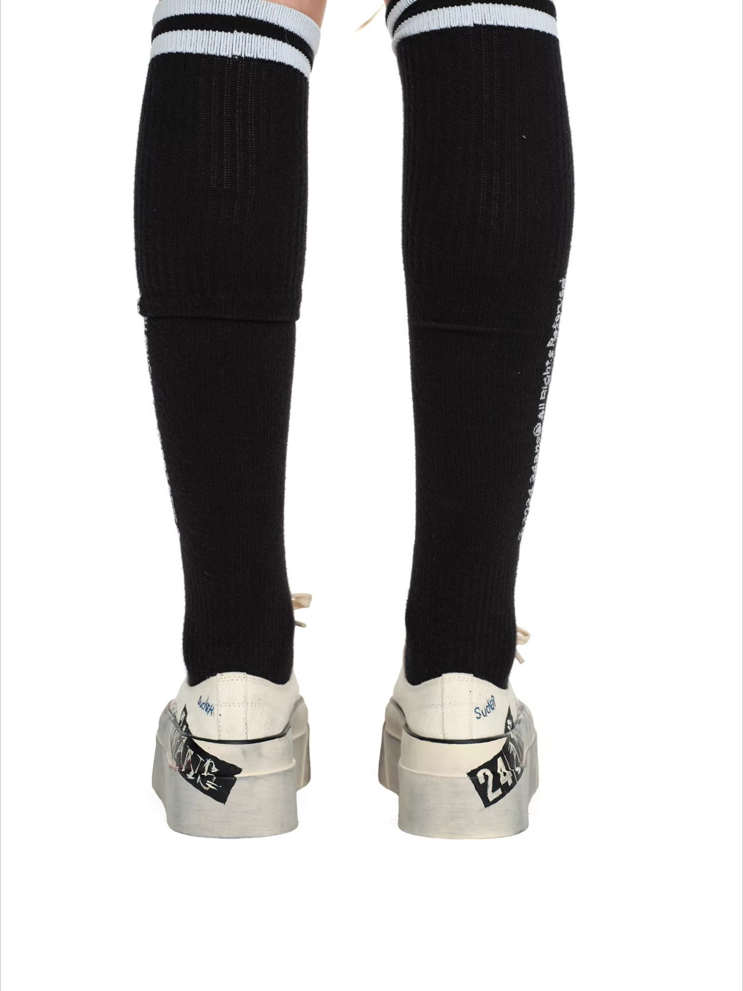 Dirty Fit Graffiti Platform Canvas Sneakers