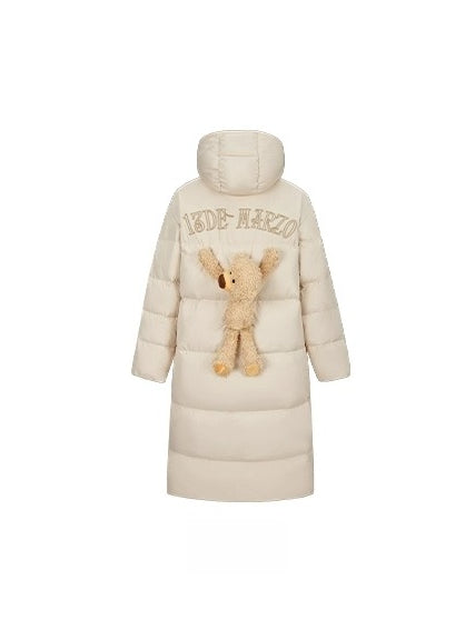 Long Hooded Down Parka Coat