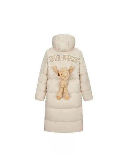 Long Hooded Down Parka Coat