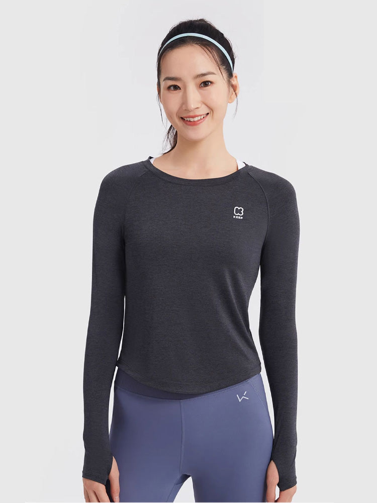 Round-neck Quick-dry Long-sleeve  T-shirt