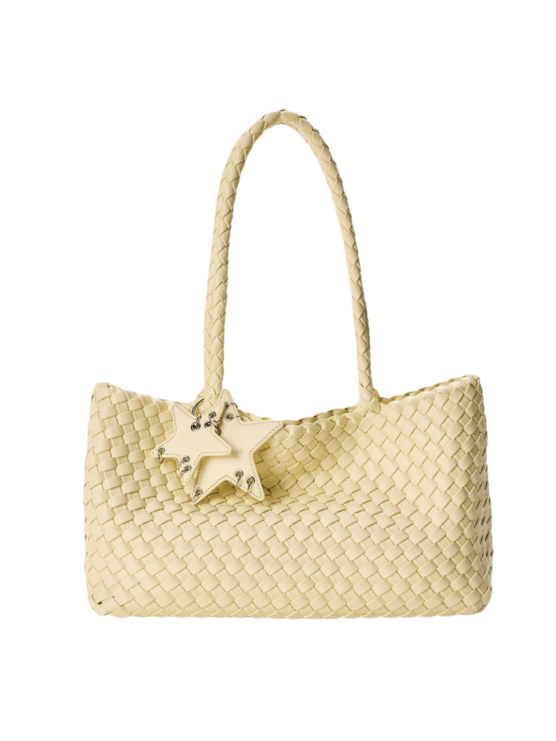 Woven East-West Tote Shoulder Bag ECODAY