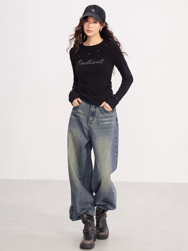 Asymmetrical Patchwork Knit Base Layer