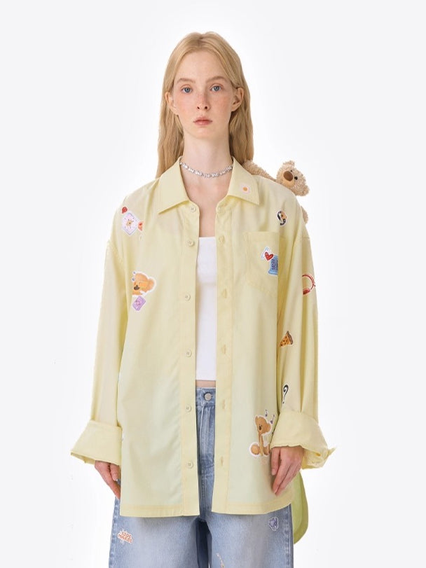 Bear Patch Longline Shirt