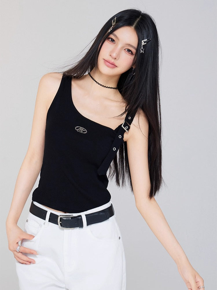 Irregular OfftheShoulder Vest