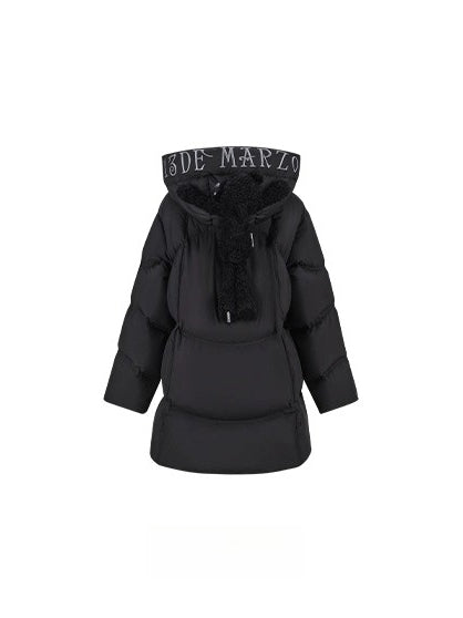 Lightweight Hooded Mid-Length Down Coat