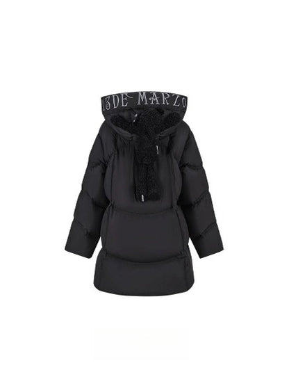 Lightweight Hooded Mid-Length Down Coat