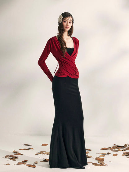 Modal Tencel Knit V-neck