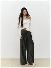 Waist-relaxed Wide-leg Suit Pants - CHINASQUAD