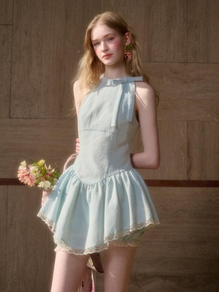 Summer Cool Sea Salt Blue Dress - CHINASQUAD