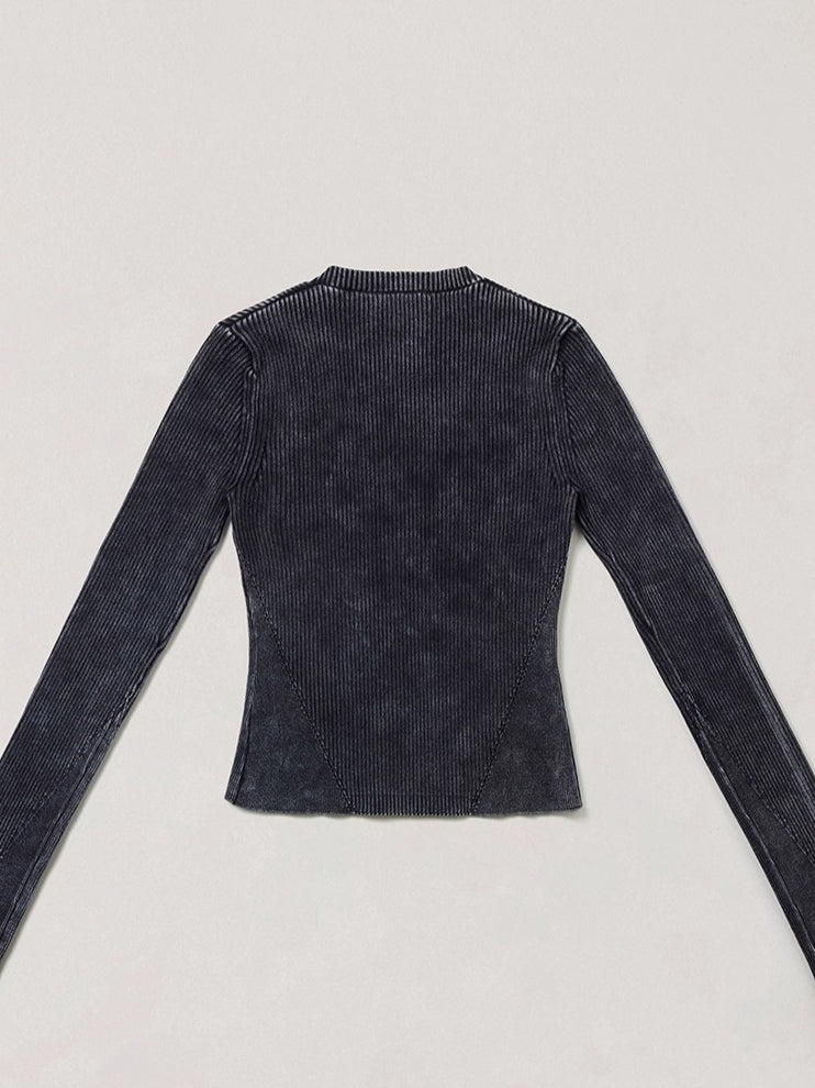 Wild Retro Long-Sleeve Knit Crewneck