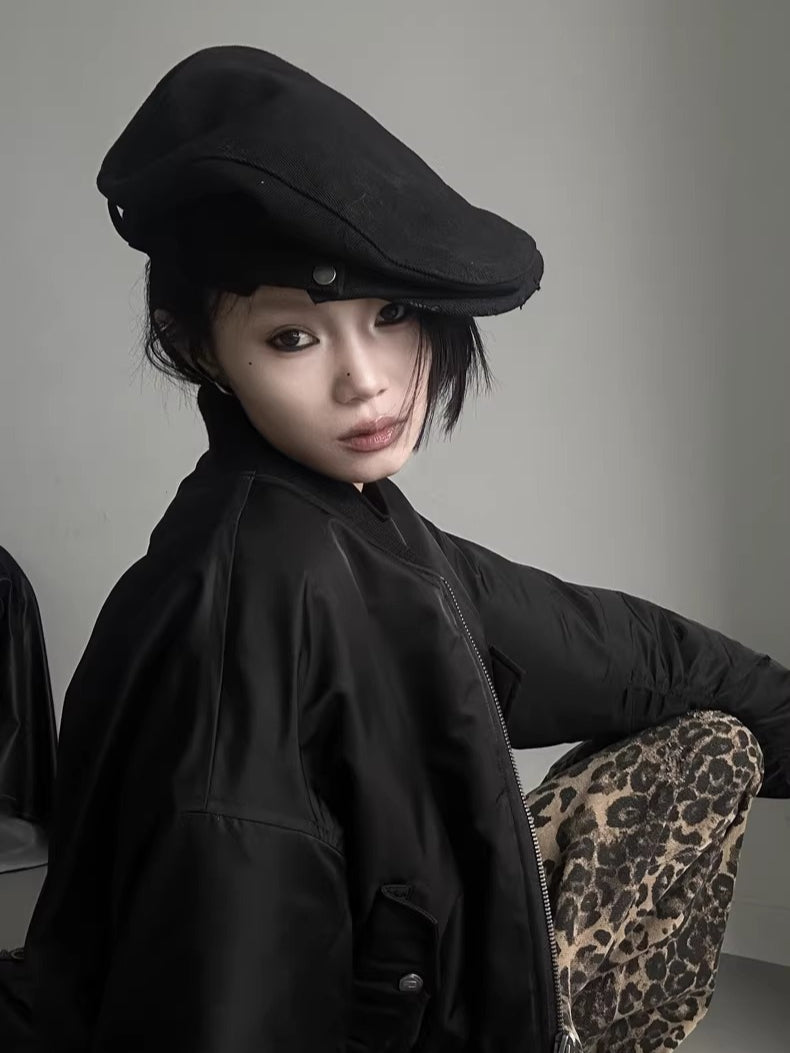 Embroidered Washed Utility Forward Cap