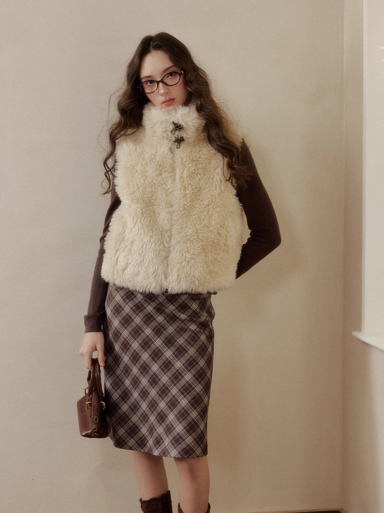 Reversible Vintage Faux-Fur Vest