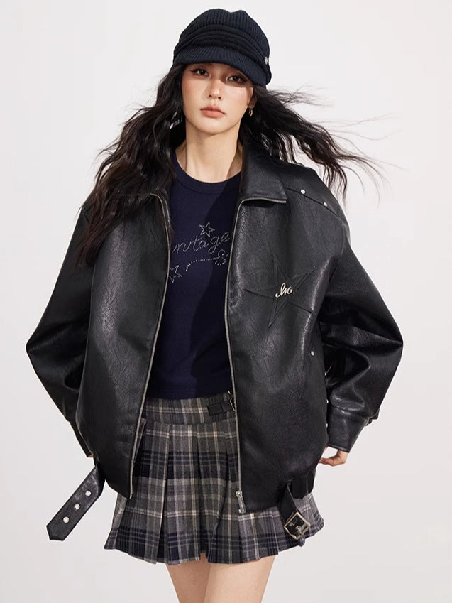 High-Waist Pleated Skirt