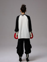 Printed Knitted Raglan-Sleeve T-Shirt - CHINASQUAD