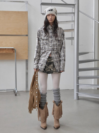 Fair Isle Pony Jacquard Knit Beanie