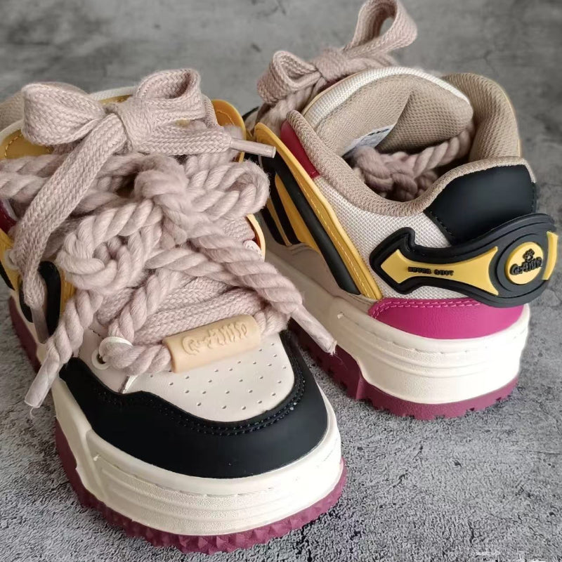 Turmeric Purple Chunky Casual Sneakers