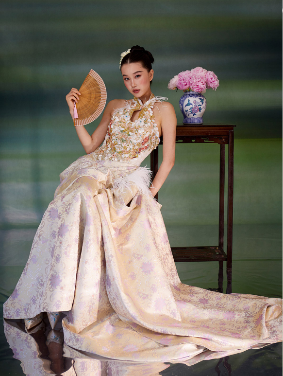 Champagne Bloom Gown