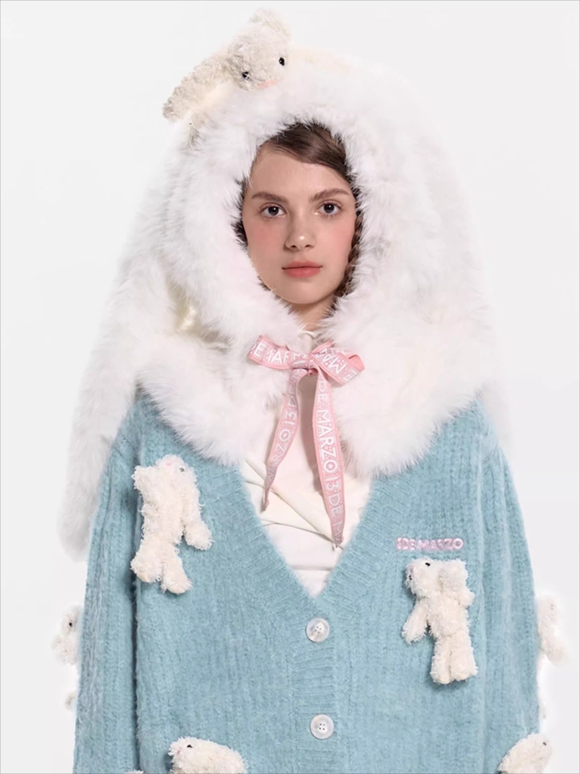 Faux Fur Balaclava Hood