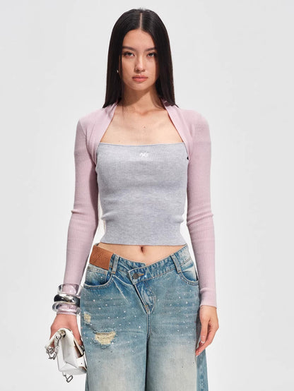 Slim-Fit Wool-Blend Knit Top