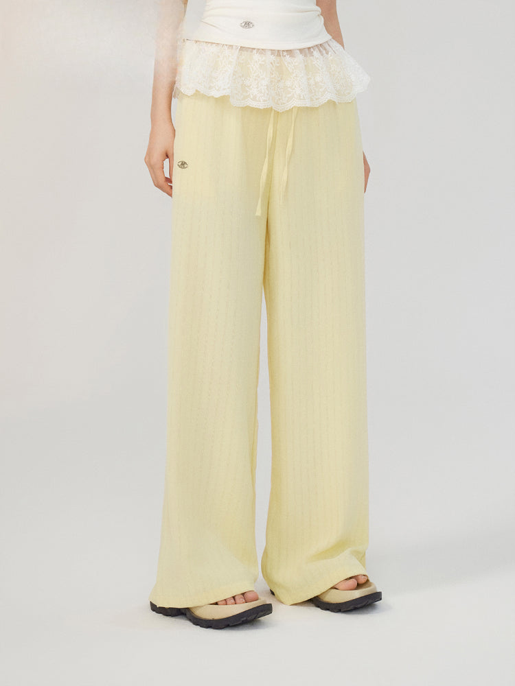 Cool and Drapey Ice Silk Wide-Leg Pants - CHINASQUAD