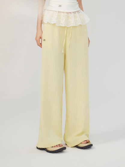 Cool and Drapey Ice Silk Wide-Leg Pants - CHINASQUAD