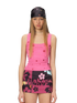 Glitter Polka Dot Ribbed Tank Top NeverMore