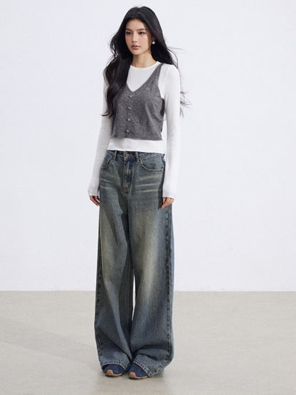 Knit Camisole and Inner Top Two-Piece Set