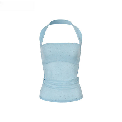 Sparkling Halter Bandeau Bustier