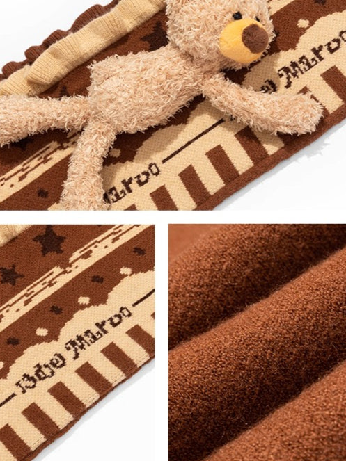 Layered Knit Cake Scarf