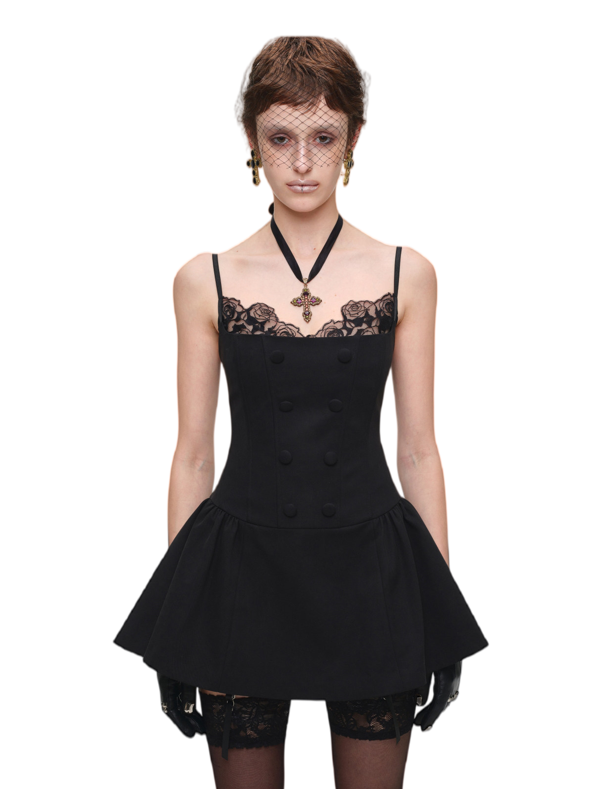 Lace Boned Cami Dress