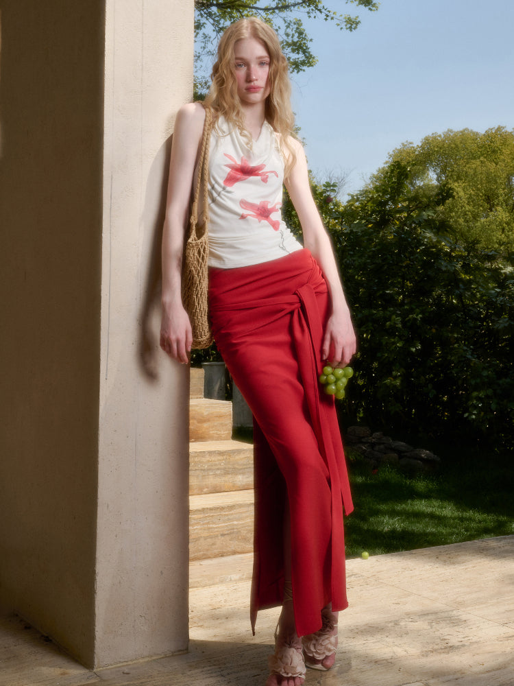 Perfumed Lily Top &amp; Skirt Set