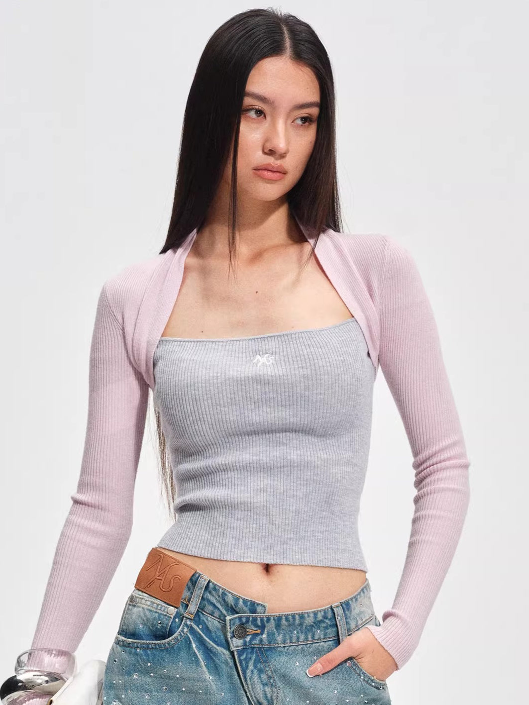 Slim-Fit Wool-Blend Knit Top
