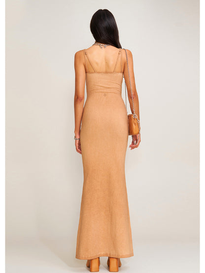 Wildworld Mermaid Knitted Silk Brace Dress