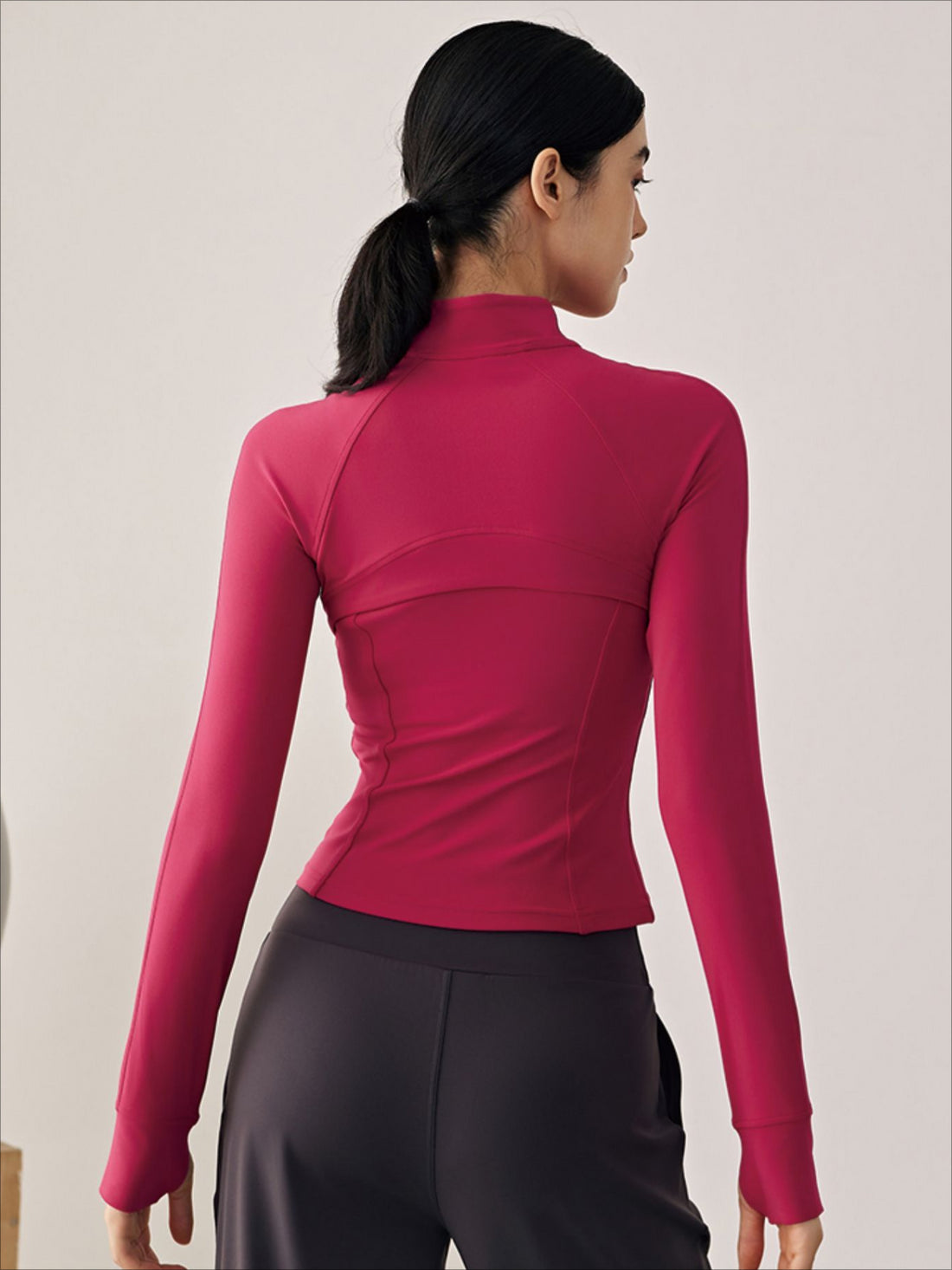 Stand-up Collar Long-sleeve Sports Yoga Jacket