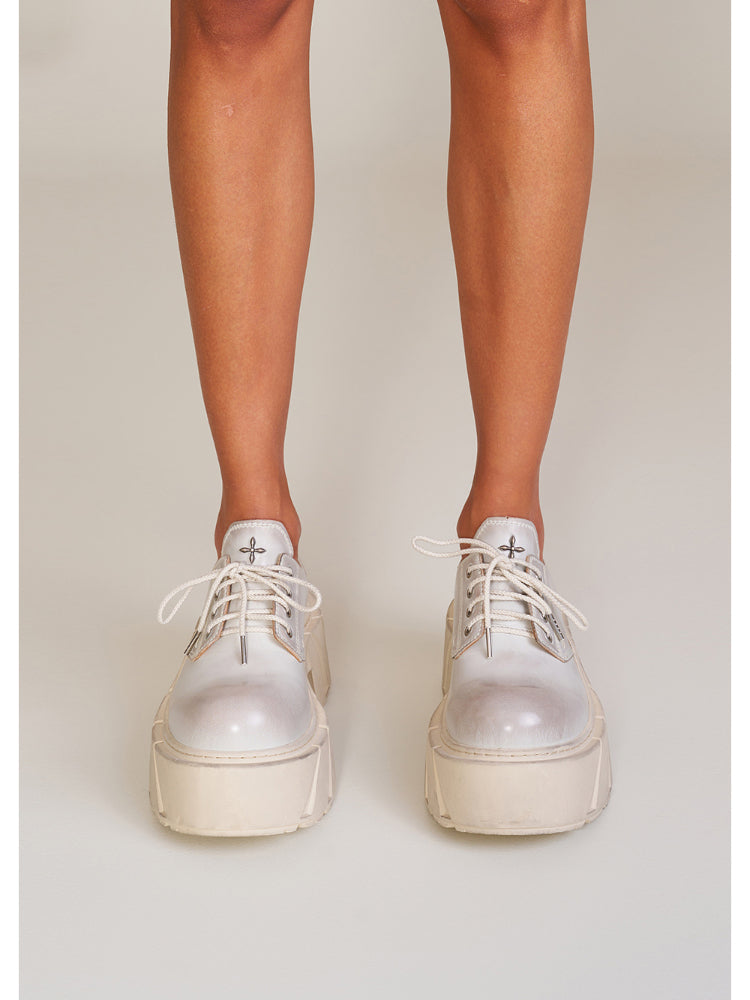 Future Mirage Leather High Heel Derby Snow Mountain - CHINASQUAD