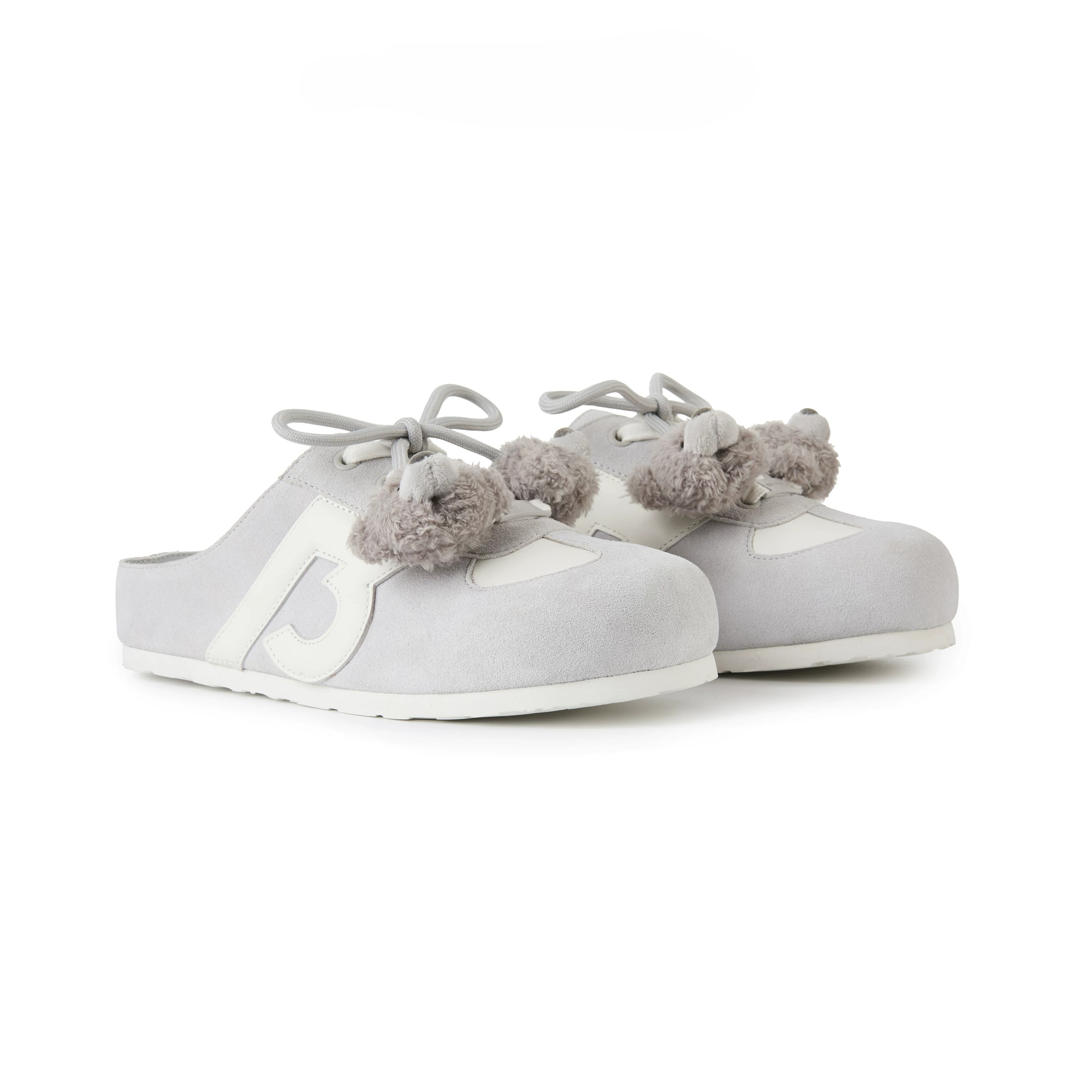 13DE MARZO Plush Bear Elevated Mule Sneakers