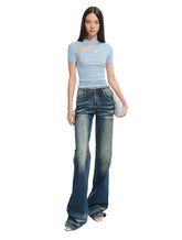 Crescent Knit Modal-Cotton T-Shirt - CHINASQUAD