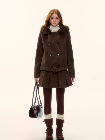 Sculpted Drawstring Cocoon Fleece Hoodie Jacket