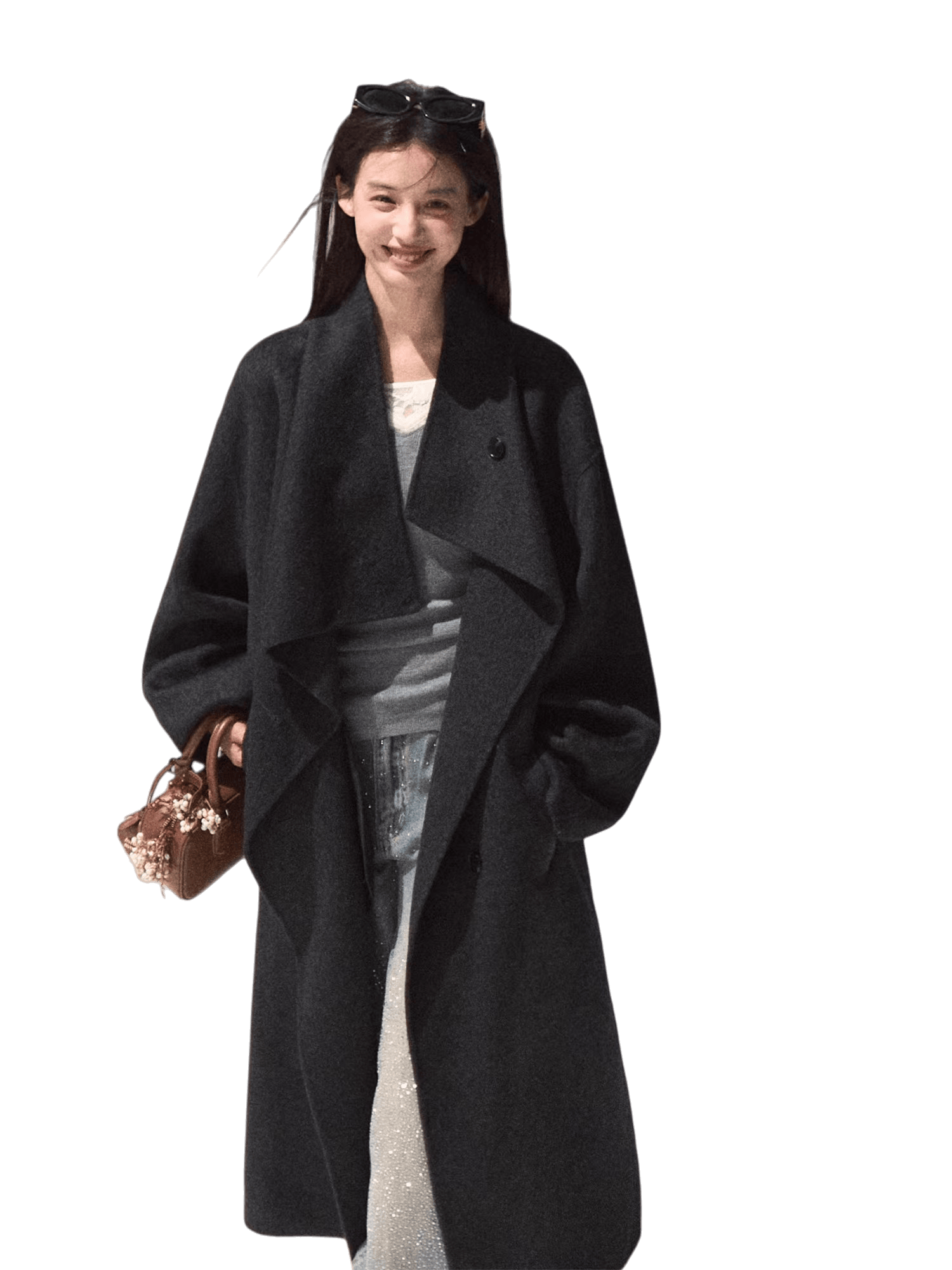 Tailored Pure Wool Long Coat