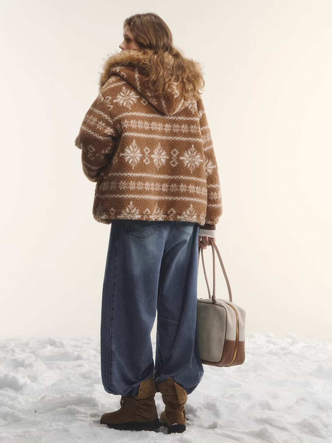 Fur Collar Fleece Hooded Jacket